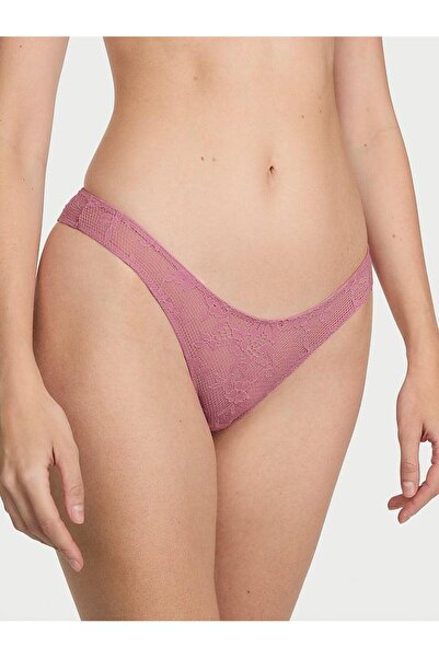Victoria's Secret Twinkle Kelebek Detaylı Dantelli Arkası Açık Brazilian Külot