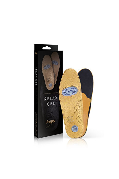 kaps Set 2 branturi Gel Pad Kaps, Latex/Piele naturala, Bej, 41