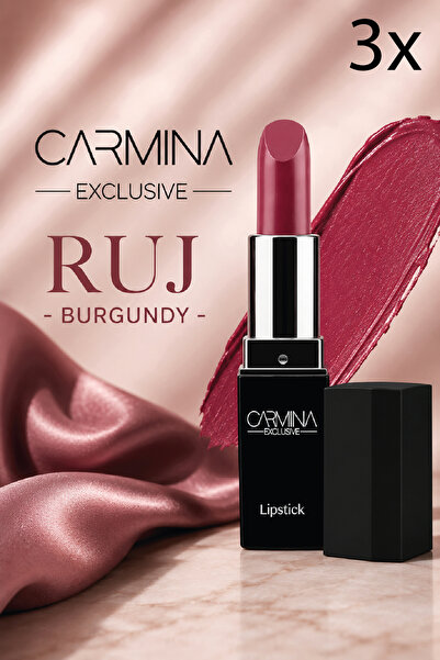 Huncalife Carmina Exclusive Ruj - Burgundy - Ruj 3 Adet