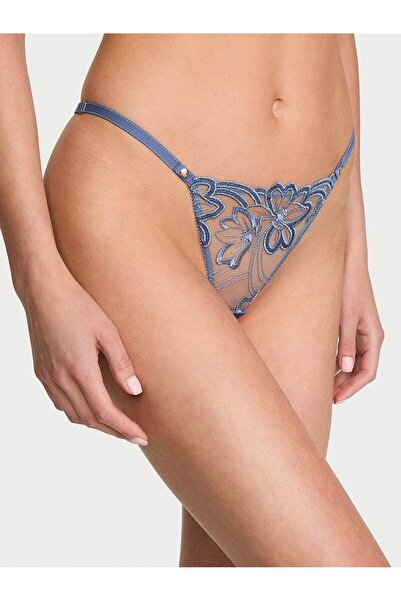 Victoria's Secret Denim İşlemeli Brazilian Külot