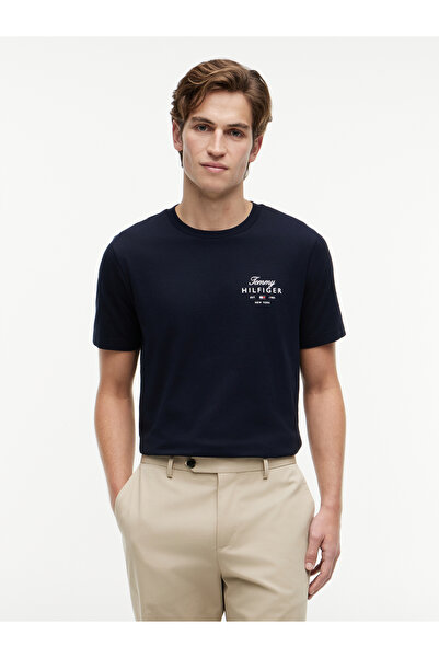 Tommy Hilfiger تي شيرت رجالي باللون الأزرق