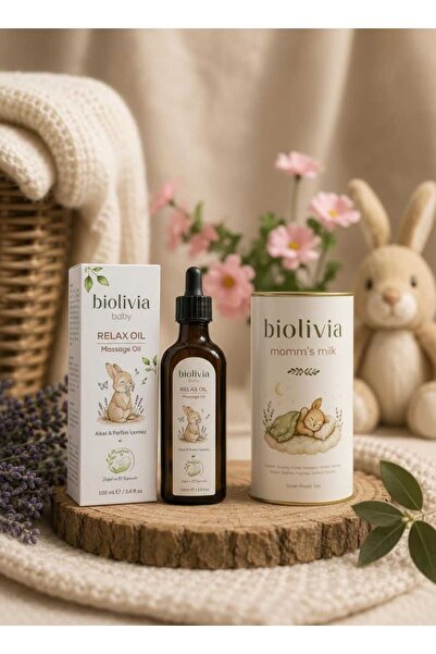 BİOLİVİA BABY MASSAGE OİL VE MUM'S MİLK SET