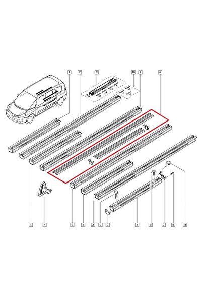 RapidAuto Sina superioara Renault Espace 4, produs original 7701207546