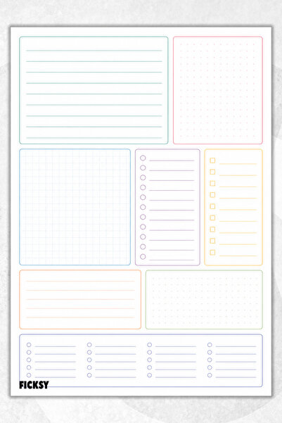Ficksy Timeless Multi-Purpose Daily Weekly Monthly Planner - A4 Size To Do - ...
