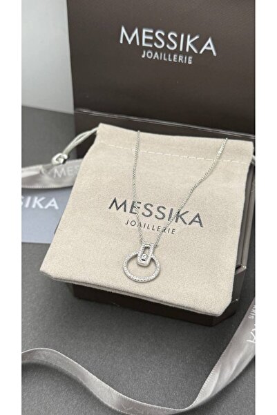 Generic Luminous Multicolored Crystal Necklace on a Gold Chain