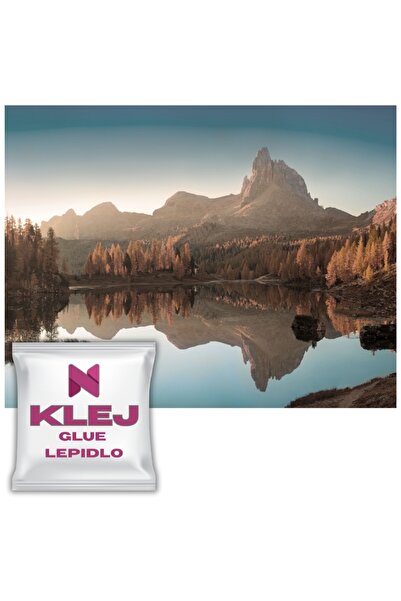 Naklejkomania Fototapet Lacul Federa Peisaj Montan Pitoresc Dolomiti 197x296