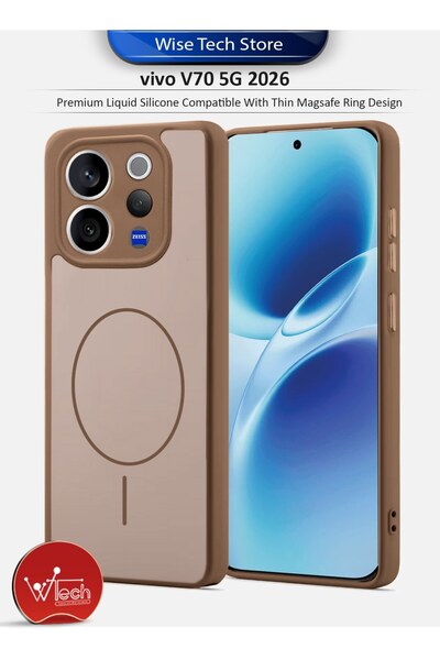 Wtech vivo V70 5G 2026 Premium Liquid Silicone Compatible With Thin Magsafe R...
