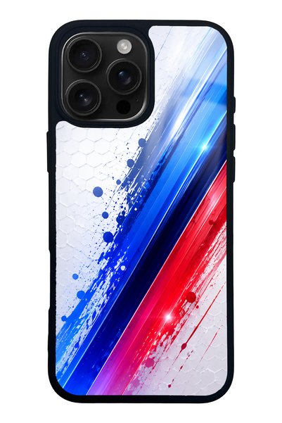 Spoyi iPhone 16 Pro Max Blue M2 Design Glossy Phone Case