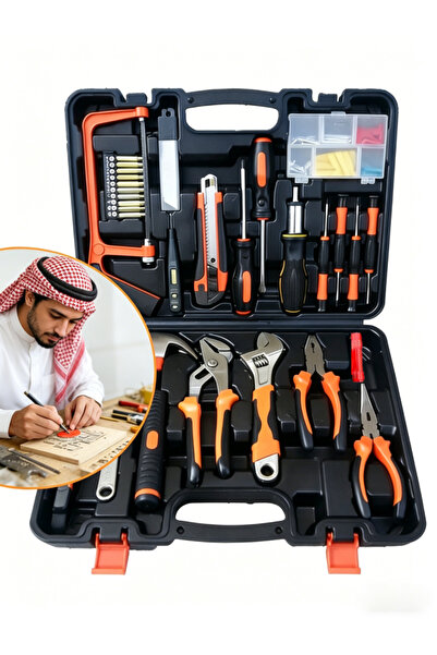 Aether 100 pcs Tool Set General Household Hand Tool Kit Hand Tool Sets with S...