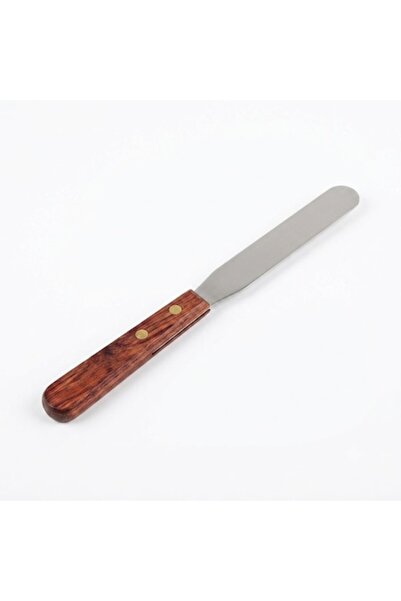 WXZ SHOP Spatulă metalică pentru epilare, WXZ Shop, cu mâner din lemn, 20 cm,...