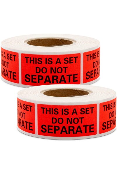 Arabest 1000 Pcs This is a Set Do Not Separate Stickers, Two Rolls of 500 2” ...