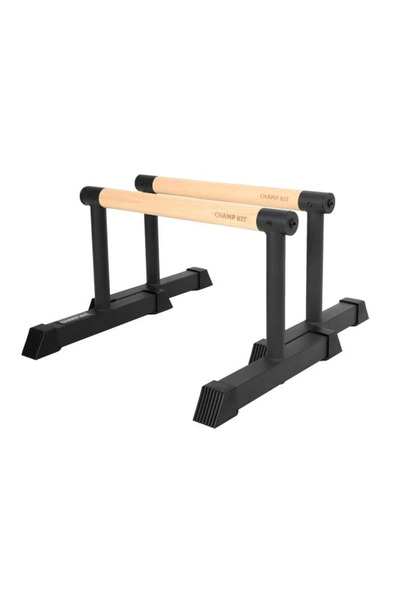 Champ Kit Wooden High Bar Parallettes for Calisthenics and Upper Body Strengt...