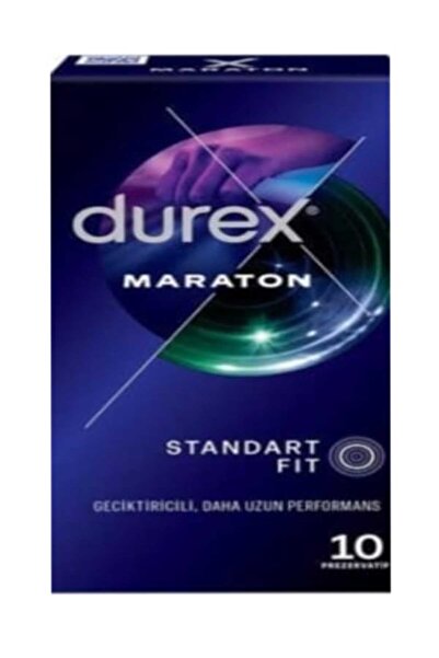 Durex Maraton Standart Fit Geciktiricili Prezervatif 10 Adet