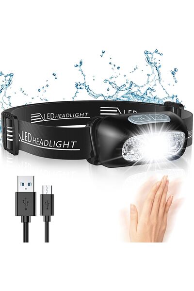 Glan Lanterna LED, Reincarcabila Cu Senzor De Miscare, 4 Moduri Iluminare, Re...