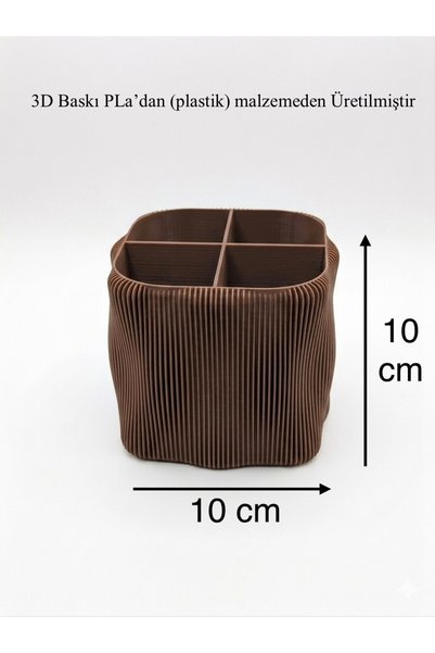 3Dikili design 3D Design Modern Aesthetic Multi-Purpose Desktop Organizer Makeup and Pen Box Organizer