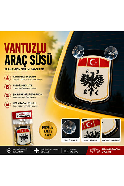 OTOYOL ملصق ADAC Kemik Arma لتزيين السيارة وغطاء صندوق السيارة وشعار مزخرف بم...