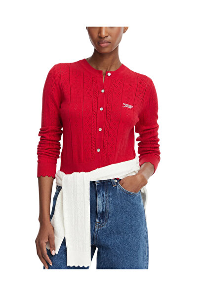 Tommy Hilfiger Γυναικεία Ζακέτα Κόκκινη Tommy Jeans DW0DW22931-XK9