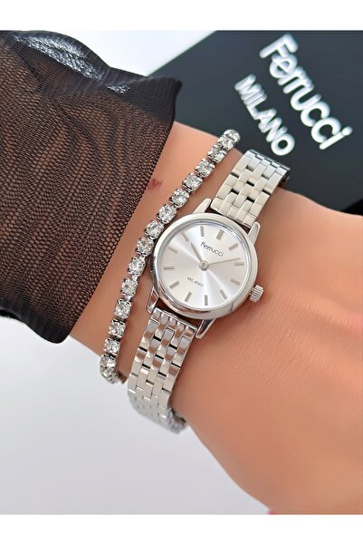 Ferrucci Steel Strap Minimal Case 2 Year Warranty 3 Atm Waterproof Women's Wr...