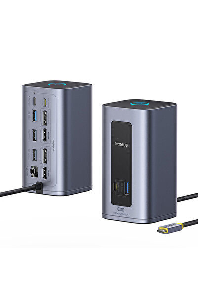 Baseus Nomos NU1 Air Spacemate Stație de andocare 12-în-1, 100W PD, 4K, 10Gbp...