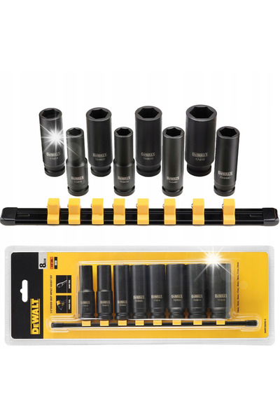 Dewalt Set de chei tubulare adânci de impact 1/2 ", 8 piese DWMT86090-0