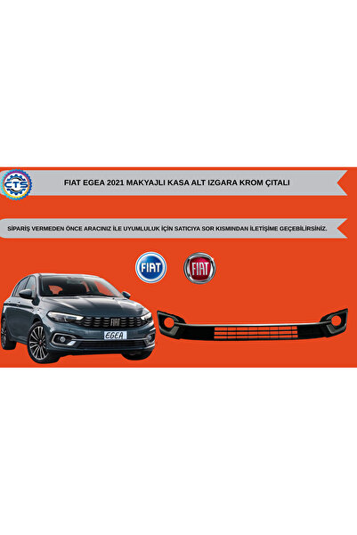 TYG FIAT EGEA MAKYAJLI KASA ÖN TAMPON ALT PANJUR IZGARASI KROM ÇITALI KROM Sİ...