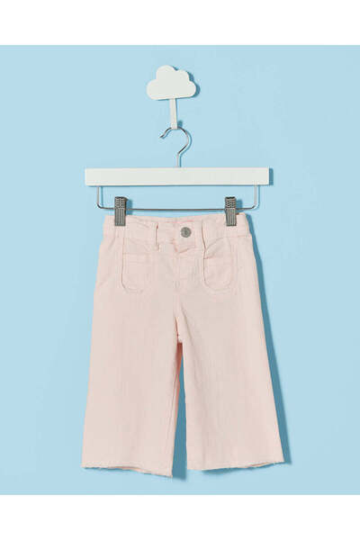 REDTAG Infant Girls Pink Wide Leg Jeans