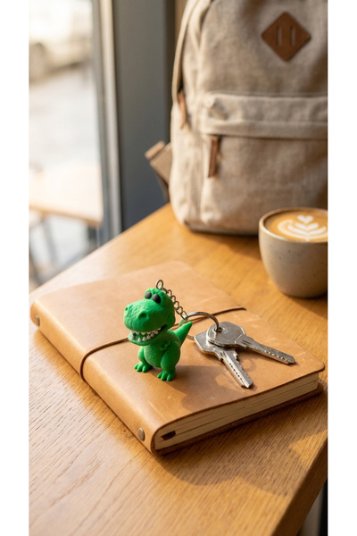 Bonolupo Toy Story Rex Figure Keychain - Cute Dinosaur Design