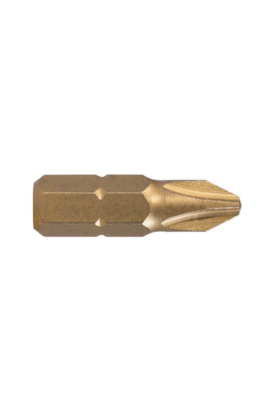 STAYER Bit TiN CVD 1/4'' DIN/ISO 1173 Forma C 6,3 - profil Phillips PH 2, L 25