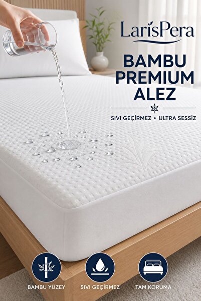 Larispera Protecție pentru saltea Bamboo Premium, rezistentă la lichide, ultr...