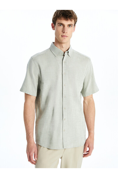 LC Waikiki Nevavm with a Difference Regular Fit Short Sleeve Men's Shirt