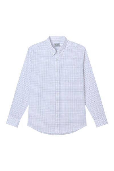 Giordano Men’s Cotton Oxford Wrinkle Free Long-Sleeve Shirt
