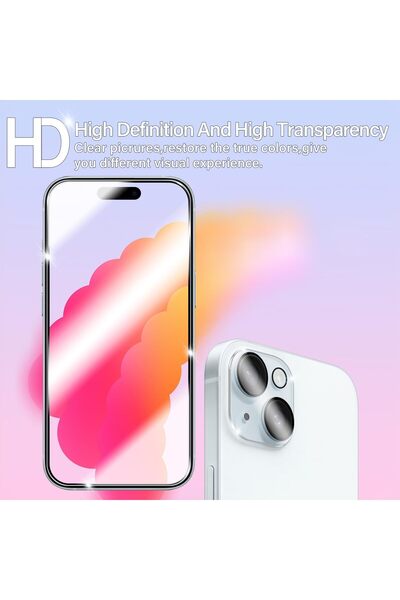 Urban URBANNX with iPhone 15 Screen Protector + Camera Lens Protectors, [2 + ...