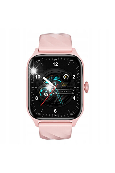 Kraft&dele Smartwatch Weofly Active rozowy SpO, alarmă, ceas deșteptător, IP6...