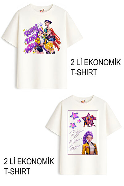 Belya Kids Wear Devojčice 1 Hunters Huntrix dizajn 2-dijelni ekonomični paket...