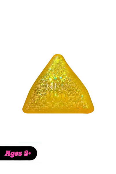 Needoh NEE DOH Triangular ice cubes，Stress-Relief Squeezies（Yellow）