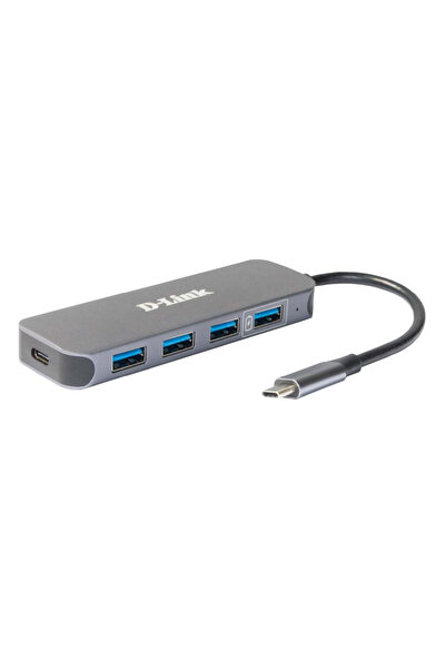 D-Link Hub USB 5-în-1 cu 4 porturi USB-A și alimentare USB-C