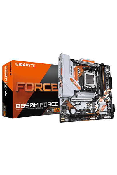 Gigabyte Placă de bază B850M FORCE AM5 mATX, DDR5, PCIe 5.0, 3x M.2