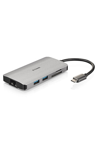 D-Link DUB-M810 Hub USB-C 8-în-1 cu HDMI, Ethernet Gigabit, PD de 100W