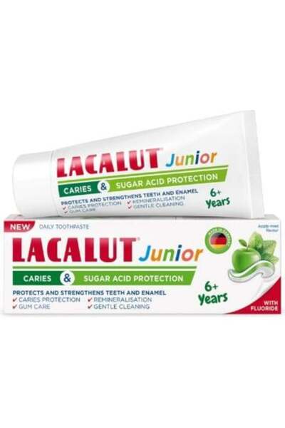 lacalut Lacalut Junior Anti-Cavity Protection and Sugar Acid Toothpaste for C...