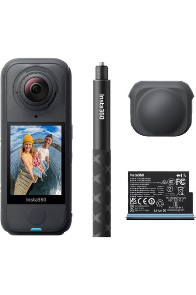Insta360 حزمة X4 Air Starter - كاميرا خفيفة الوزن 165 جرام بدقة 8K و360 درجة،...