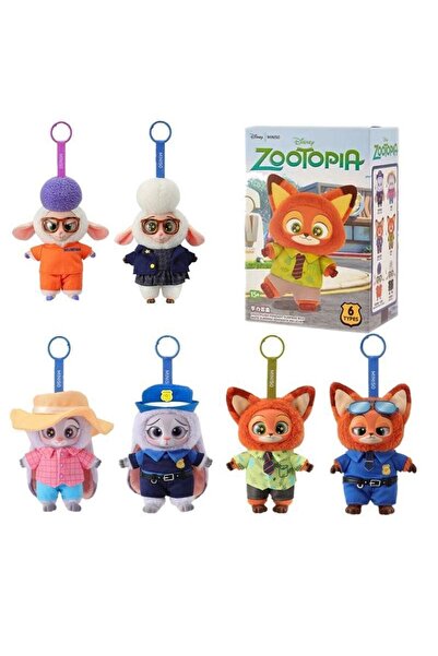 NB market Zootopia sürpriz anahtarlık çanta süsü charm zotopia hayvan peluş a...