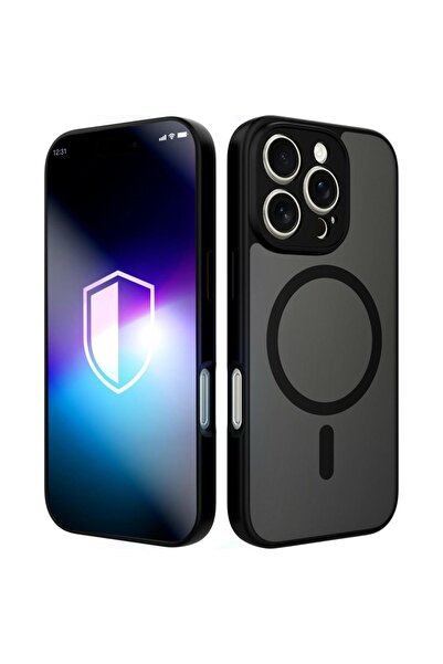 3MK Husă Misty MagSafe pentru iPhone 16 Pro Max, Negru