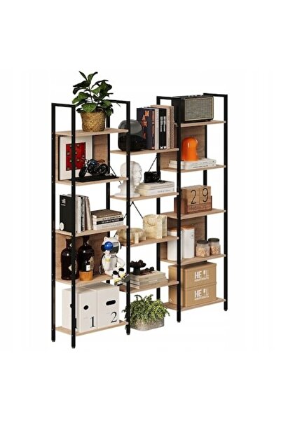 Muvu Raft industrial, Muvu, 166x152x24cm, maro deschis/negru, set 1 bucată