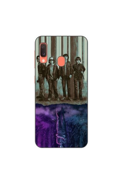 OEM Husa compatibila cu Samsung Galaxy A20e Silicon Gel Tpu Model Stranger Th...