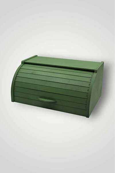 Z-Tools Θήκη ψωμιού, από ξύλο αλμπάσιας, 38x18x26εκ., πράσινο / EXT9072-2