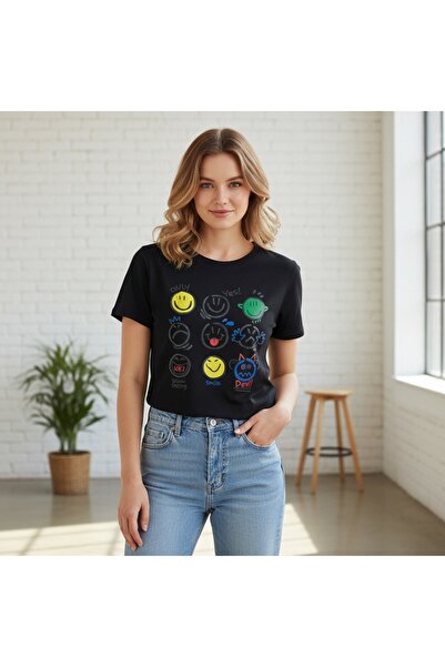 OEM Tricou de damă, bumbac, cu imprimeu NT2501-13