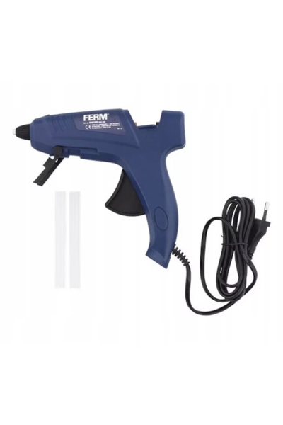 Ferm Pistol de lipit cu silicon violet de 70W, 11 mm