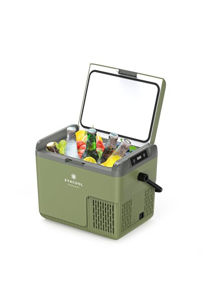 EVACOOL G20 GREEN 12/24 Volt Kompresörlü Mobil Buzdolabı 18 LT