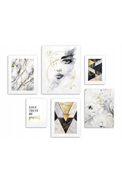 Naklejkomania Postere XXL pentru peretele livingului, Set 6 postere glamour, ...