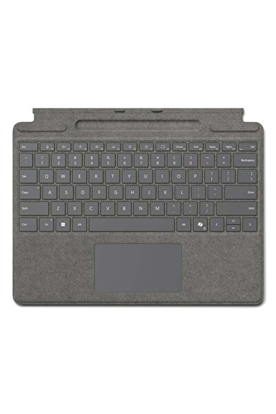 MICROSOFT Tastatură Surface Pro [DE] Platin cu depozitare stilou / cu buton C...